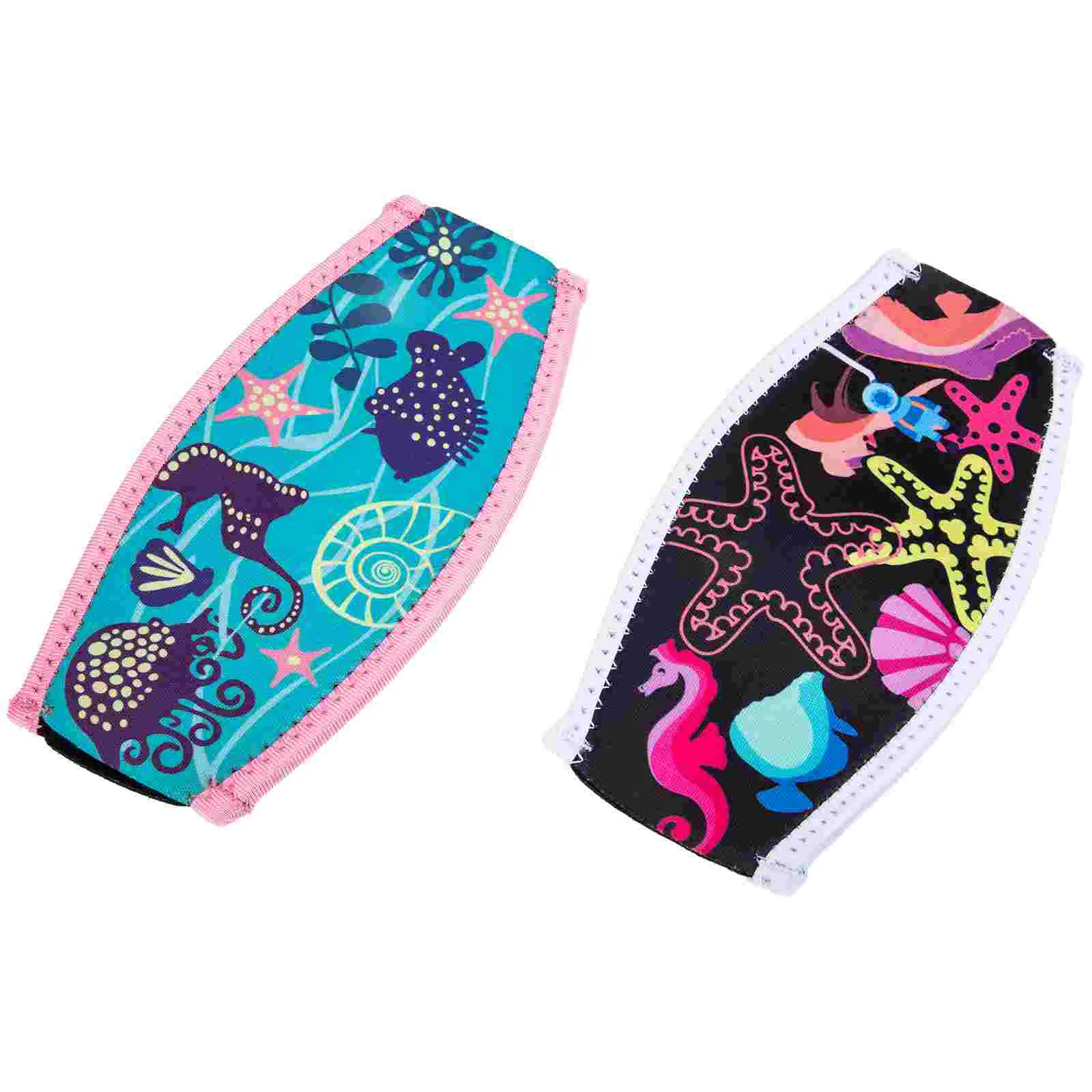 

Diving Mask Strap Covers Decorative Printing Swim Mask Strap Covers Snorkeling Cover Hair Care Straps Neoprene Strap Covers