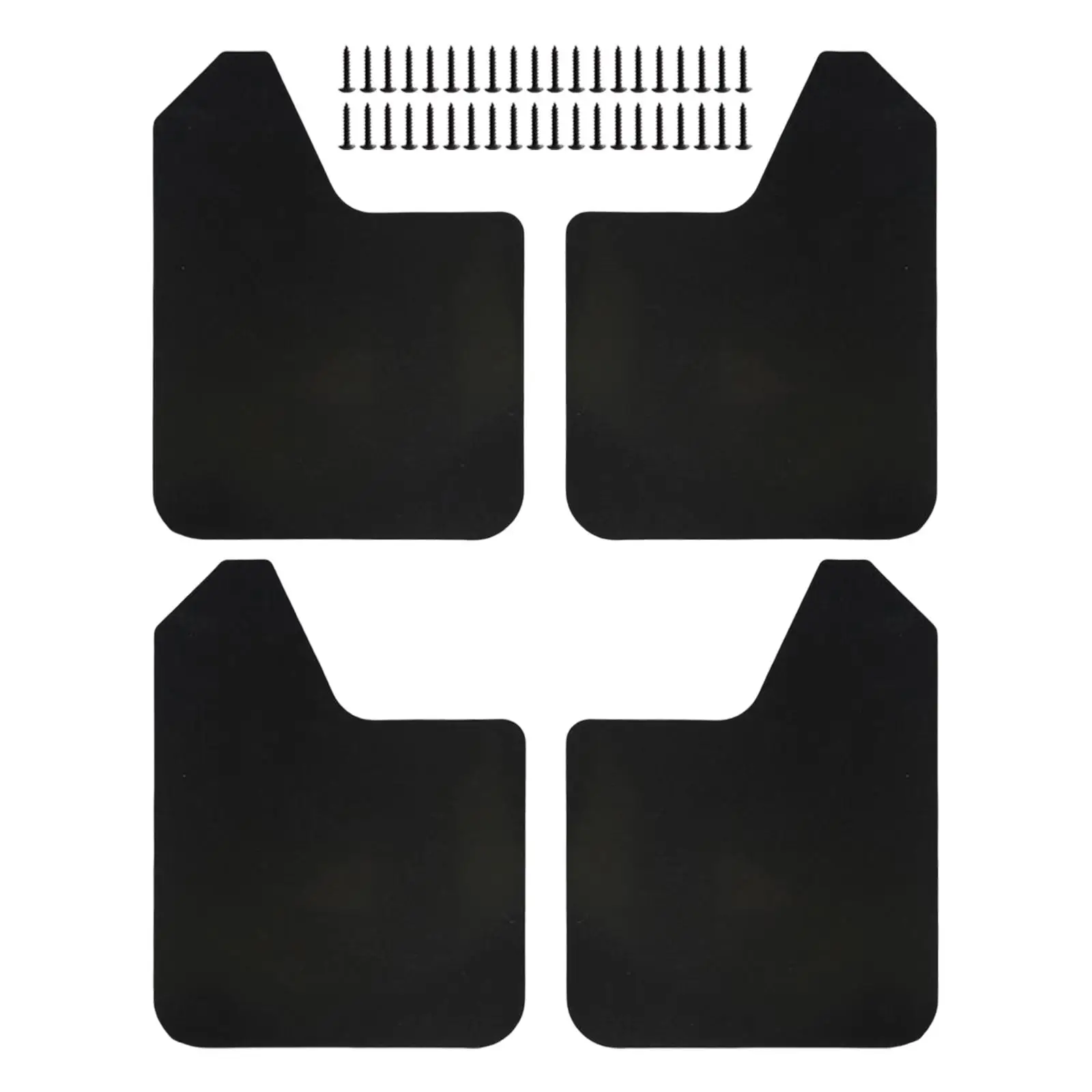 4Pieces Mudflaps Flaps Universal Exterior Parts Black Front and Rear Mudguard Mudflaps for Pickup SUV Car Truck 4Pieces Mudflaps Flaps Universal Exterior Parts Black Front and Rear Mudguard Mudflaps for Pickup SUV Car Truck
