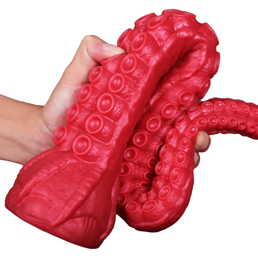 Octopus Tentacle Silicone Anal Dildo For Men And Women_voghion.com