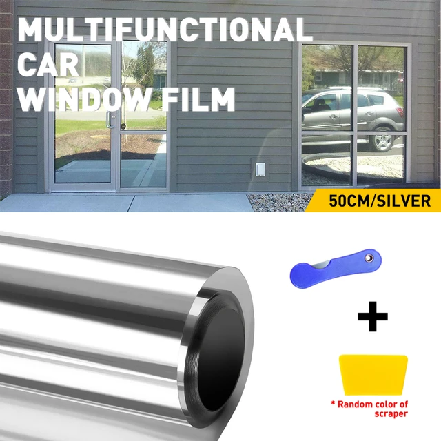 Silver 50% Uncut Roll Window Tint Film Car Home Office Glass Car