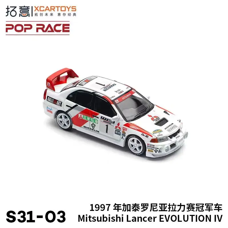 Toy Car PopRace Xcartoys 1997 Lancer Evolution IV 1:64 (Metal