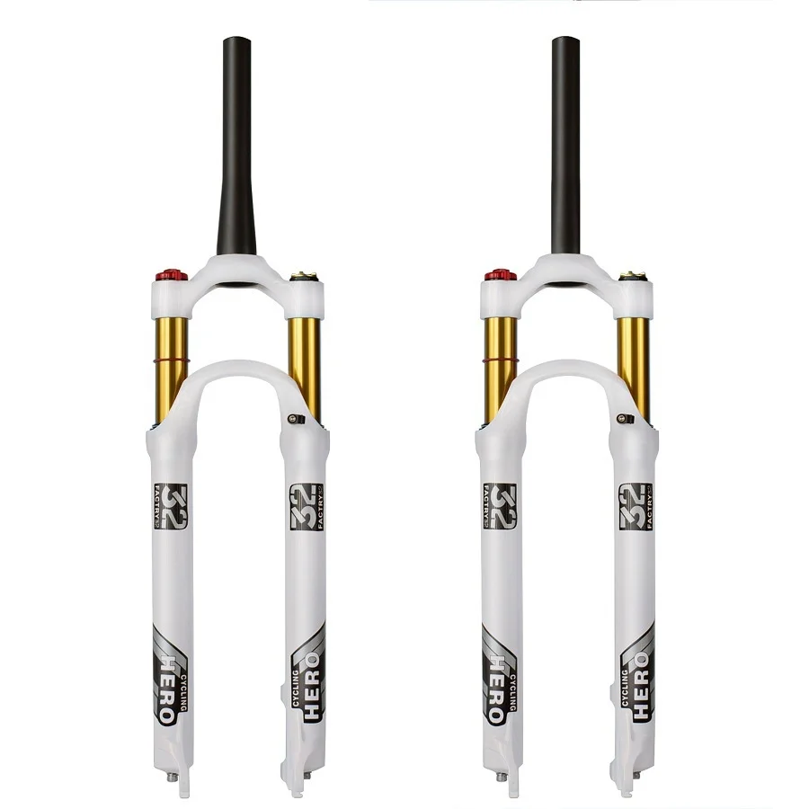 Cycling hero Mountain Bike Air Fork Suspension Plug Magnesium Alloy Air Fork 26 27.5 29 Inch 120-120MM High Quality 1