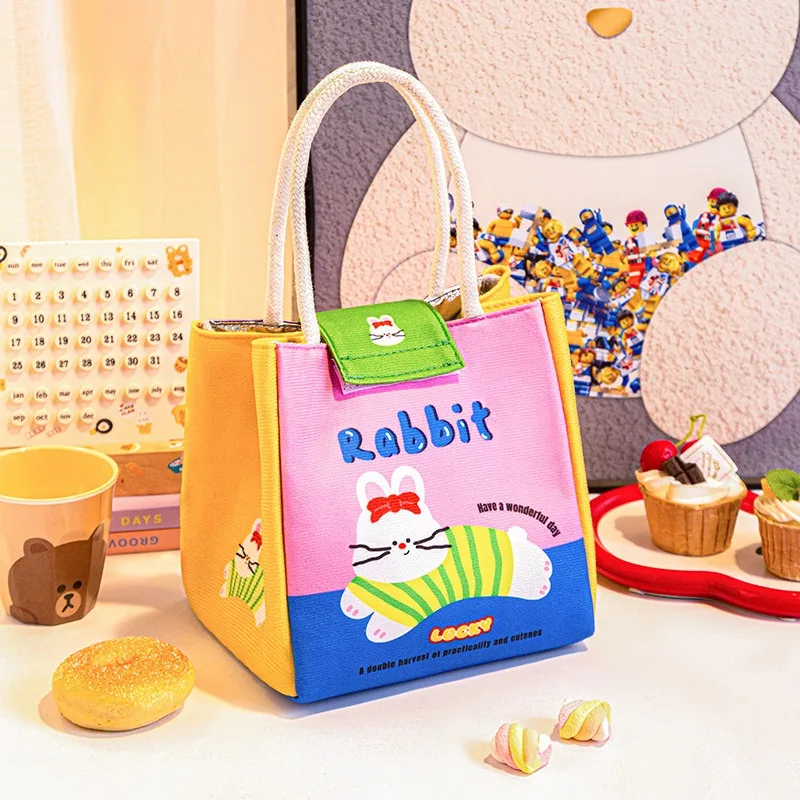 Apfel Kleines Haus Kosmetiktasche Kreative Lunchbox Tasche Student Mittagessen Bento Tasche Märchenhaus Wärmedämmung Mahlzeit Tasche – Detail 13