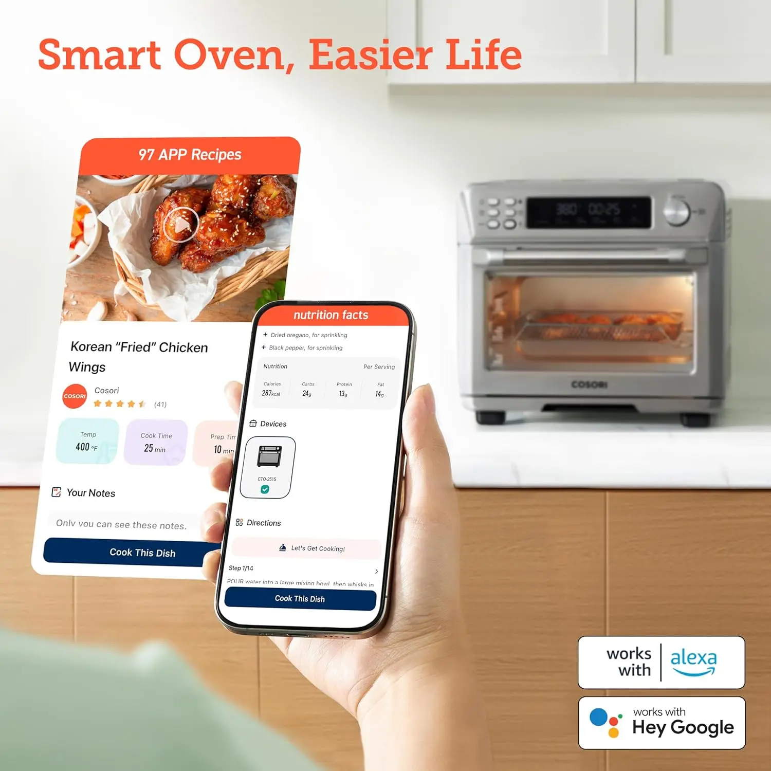 Smart 12-in-1 Air Fryer Toaster Oven Combo, Airfryer Convection Oven Countertop, Bake, Roast, Reheat, Broiler, Dehydrate