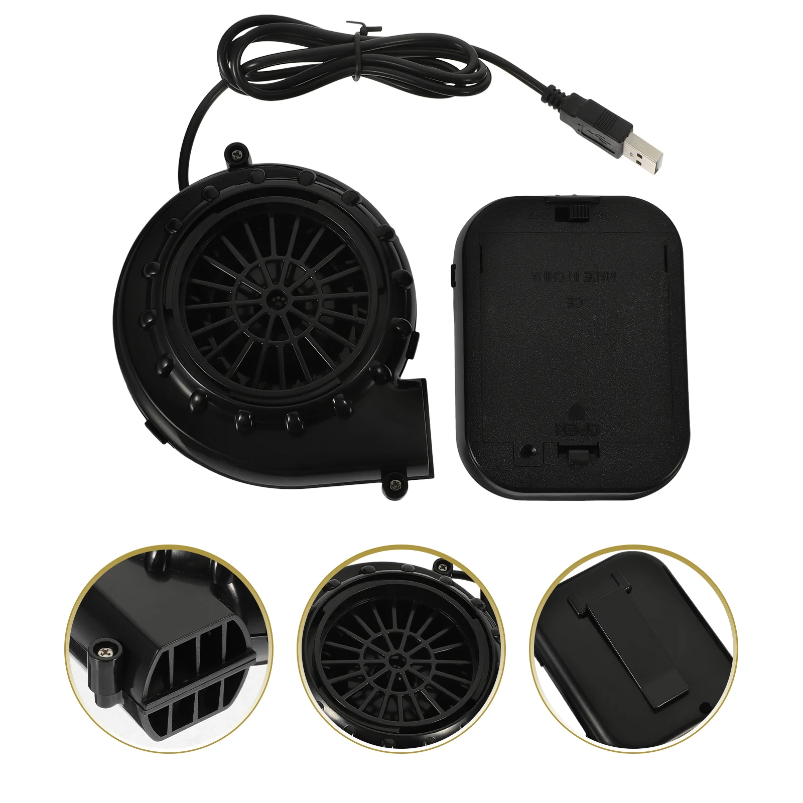 

Mini Blower Fan Air for Inflatables Portable Operated Without Abs Fans Dinosaur Costume Replacement