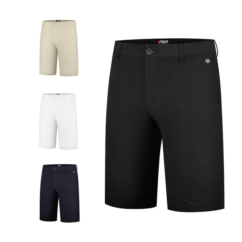 Men Golf Shorts Summer Solid Breathable Comfortable Cotton Casual Sports Wear Gym Trousers for PGM