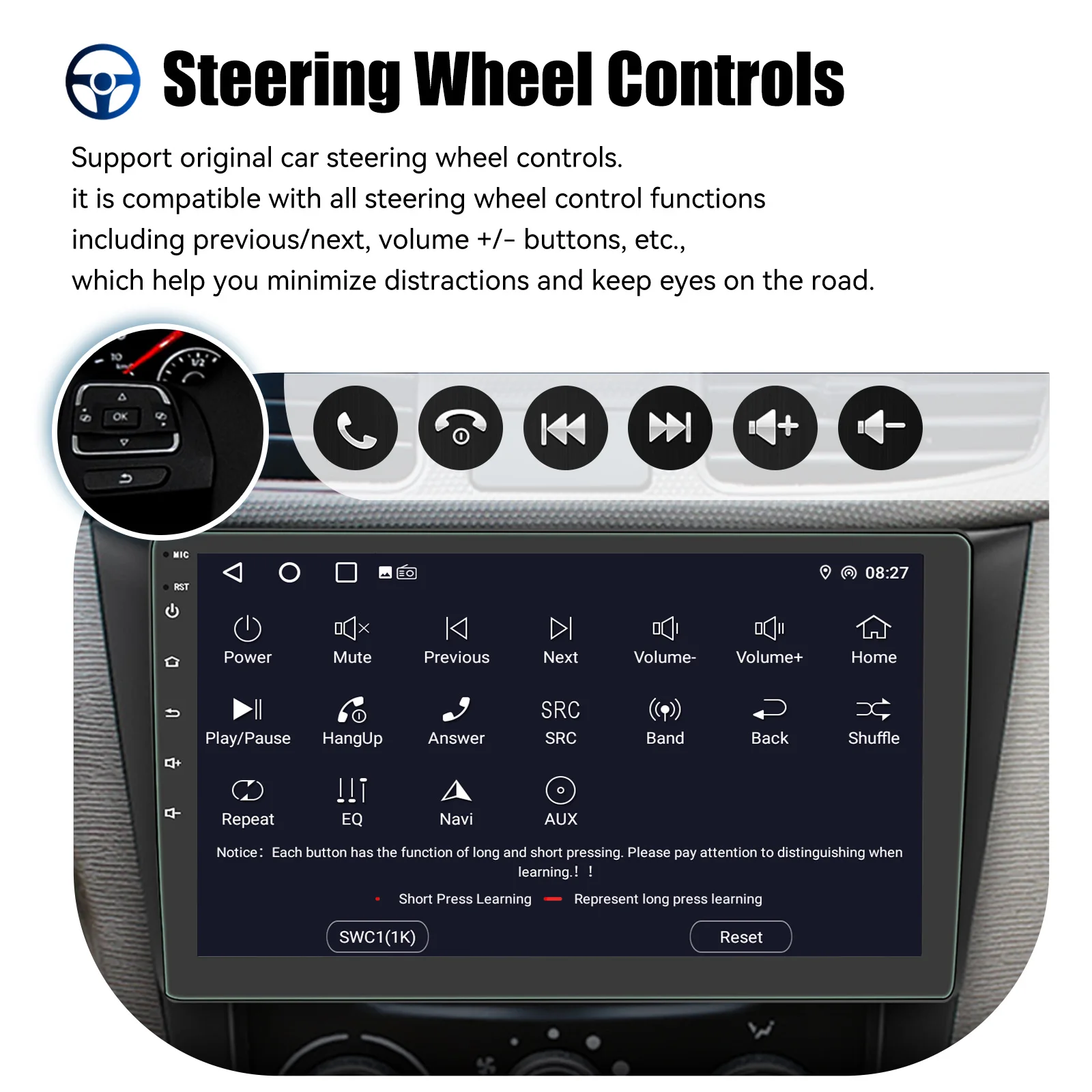 ESSGOO-Radio con GPS para coche, reproductor Multimedia con Android, 2 Din, Carplay, 7, 9, 10 pulgadas, vídeo, estéreo, estilo Tesla, Nissan, Hyundai 6