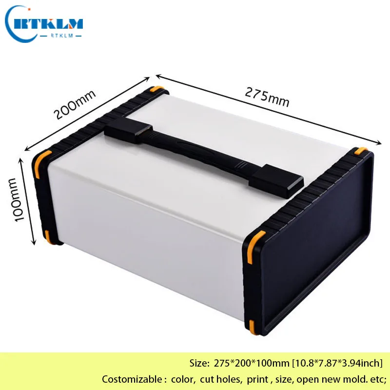 

Aluminium Electronic Project Box PCB Design Junction Box DIY Aluminum Amplifier Enclosure 275*200*100mm