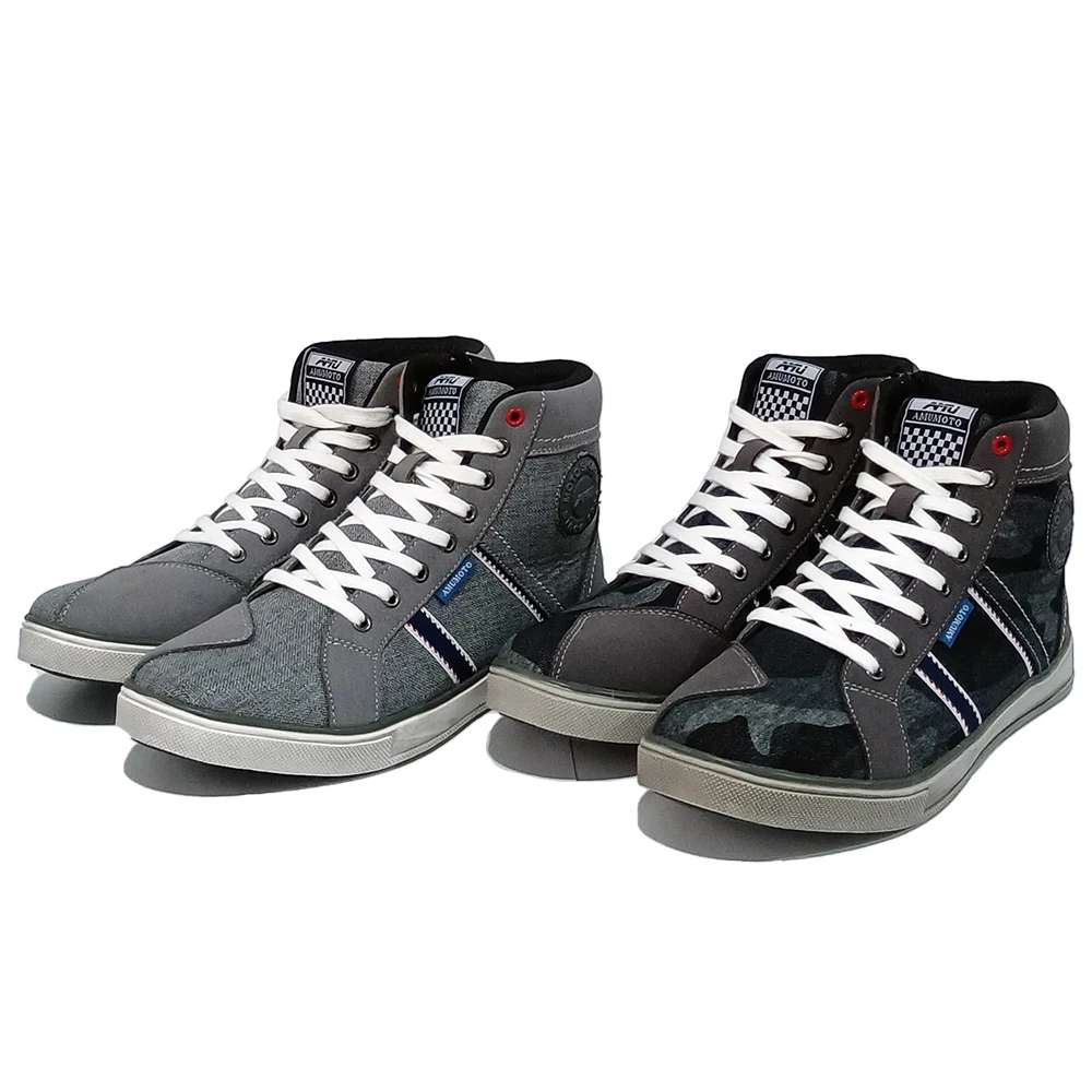 Fashion Casual Motorcycle Riding Shoes Breathable Biker Boots