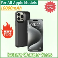New 10000mAh Battery Charger Case for IPhone 6 6s 7 8 Plus 16 15 14 13 12 11 Pro Max Mini XR XS Max Battery Charging Power Bank