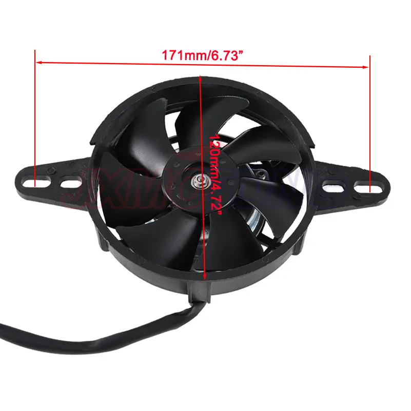 Universal Motorcycle Radiator Cooling Fan Oil Cooler Water Cooler Electric Fan 4inch 5inch for All Dirt Bike Motocross ATV motorcycle cooling fan
