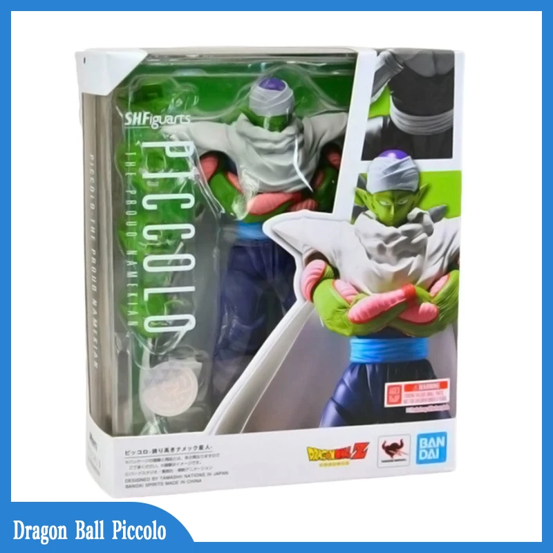 

Bandai Original Dragon Ball Z Piccolo With Cape Shfiguarts Super Hero Anime Action Figure Collection Model Doll Toy Gifts