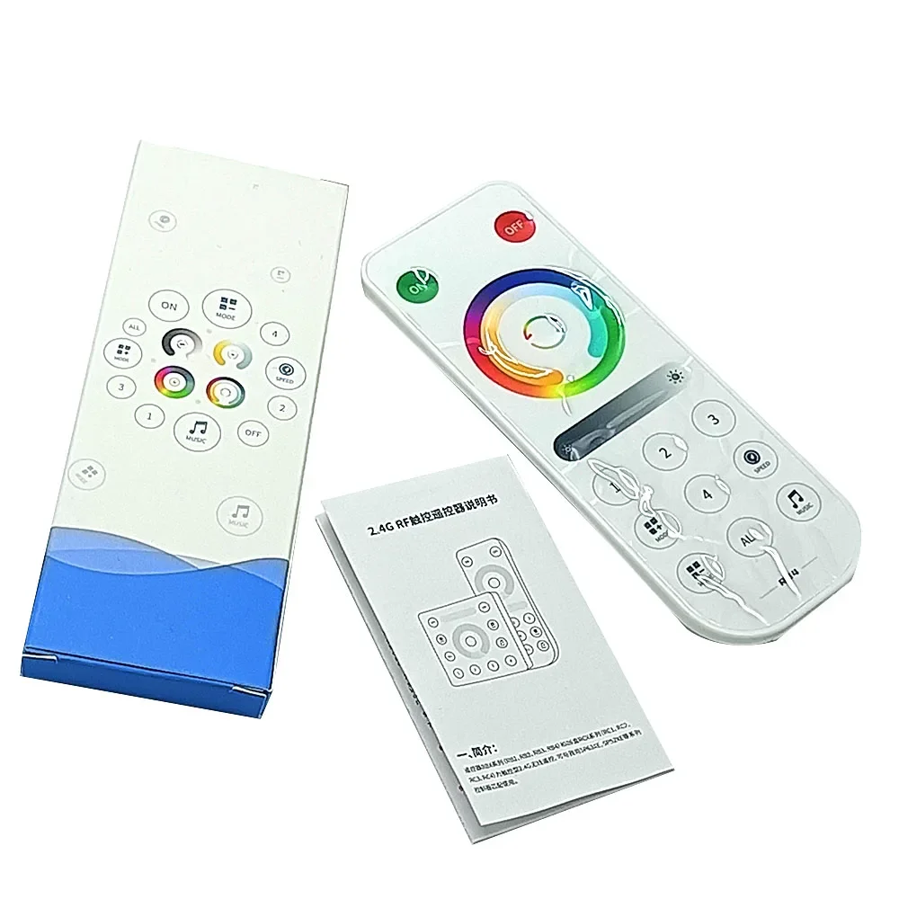 

DC5-24V Bluetooth SPI LED Controller WS2811 WS2812B FCOB Single Color/CCT/RGB LED Light 2.4G Remote Control Work with mijia APP
