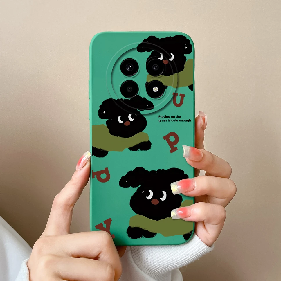 Fashion Aesthetic Style Soft Silicone Shockproof Protective Phone Case - Anti Slip Back Cover