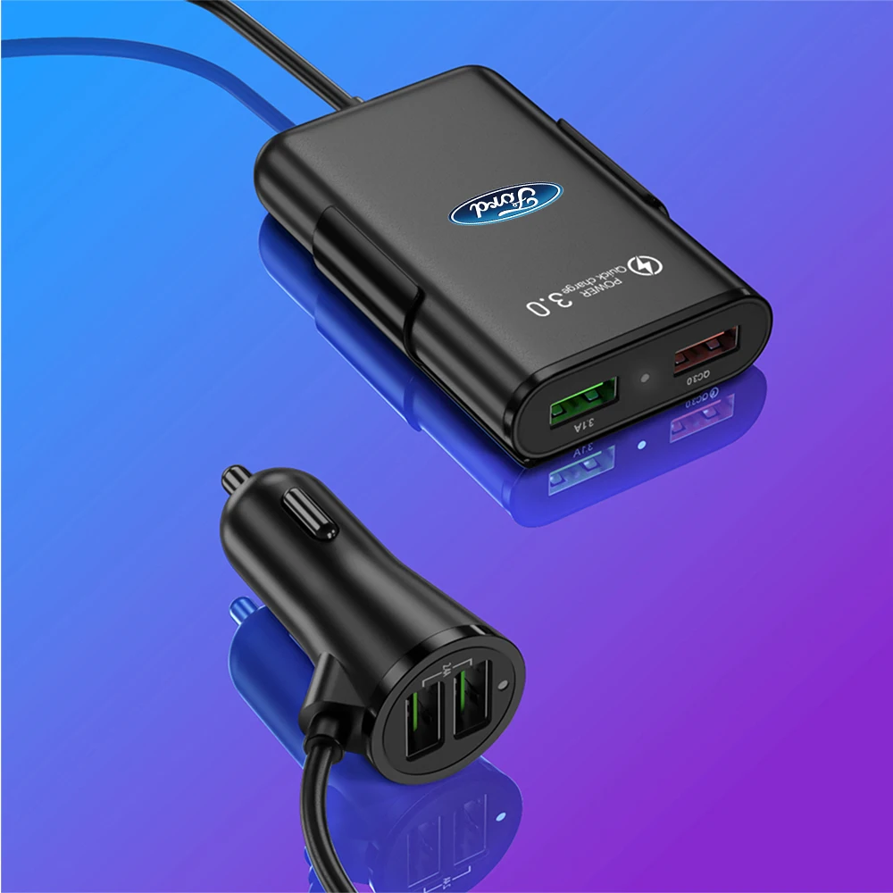 Caricabatterie per auto 25W QC3.0 PD a doppia porta con ricarica rapida per telefono, caricatore rapido di tipo C per Mustang Fiesta ST Ford - Image 5