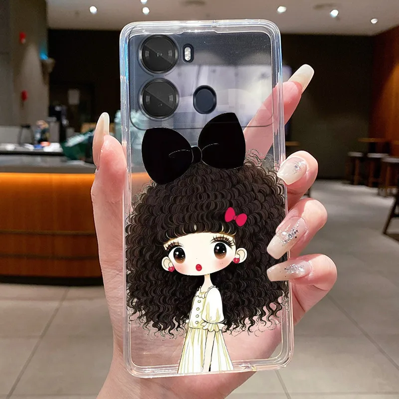 Aesthetic Luxury Cute Cool Pattern Soft Silicone Phone Case - Transparent TPU Back Cover