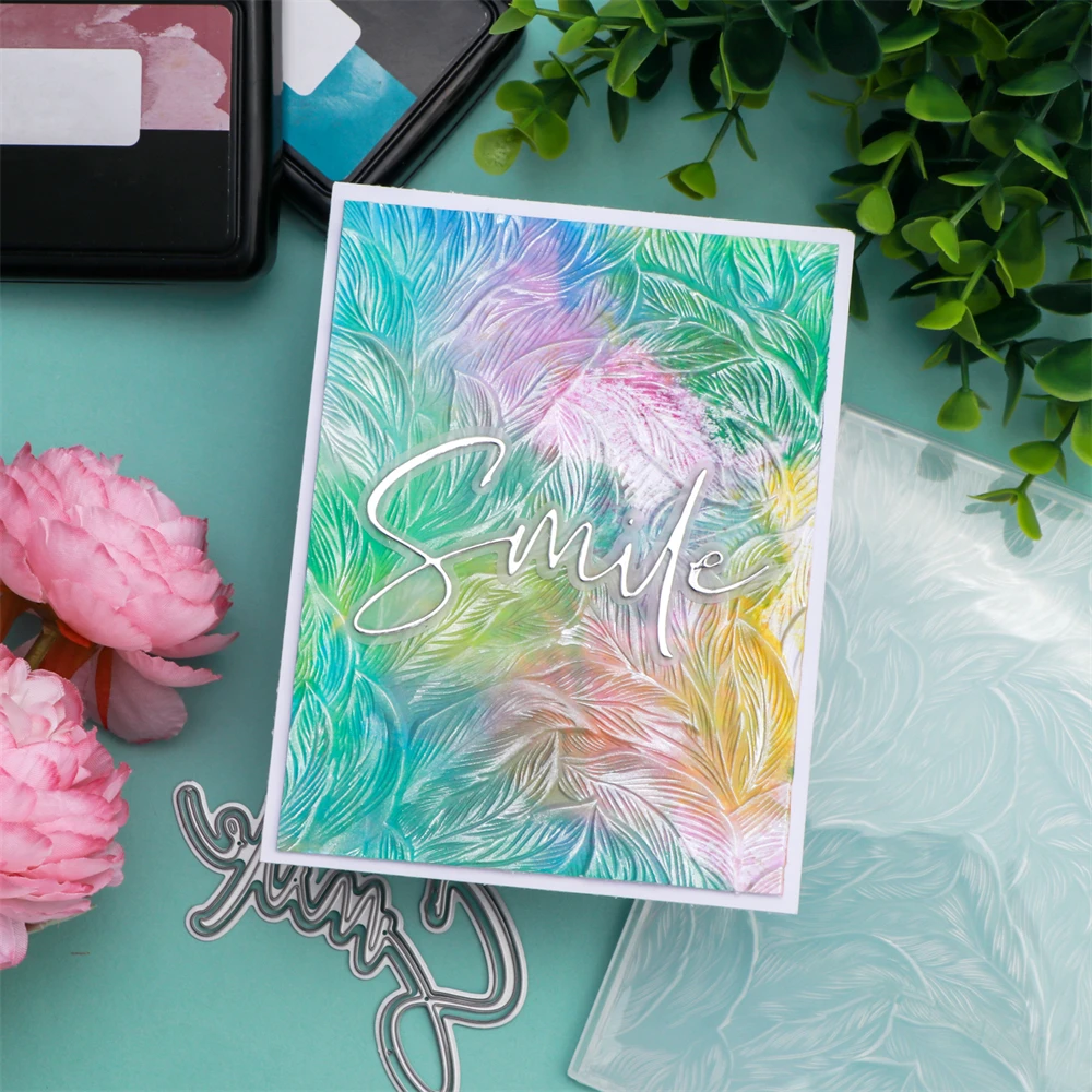 Cactus Flower Succulents 3D Embossing Folder Daisies Reed Background Patterns Templates Stencil DIY Scrapbooking Card Making plastic embossing folder embossing folder