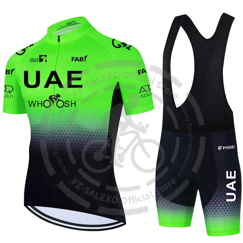 Uae Summer Cycling Jersey Set Men Short Sleeve Bike Uniform Sports Bicycle Clothing MTB Clothes Wear Maillot Ropa De Ciclismo 2