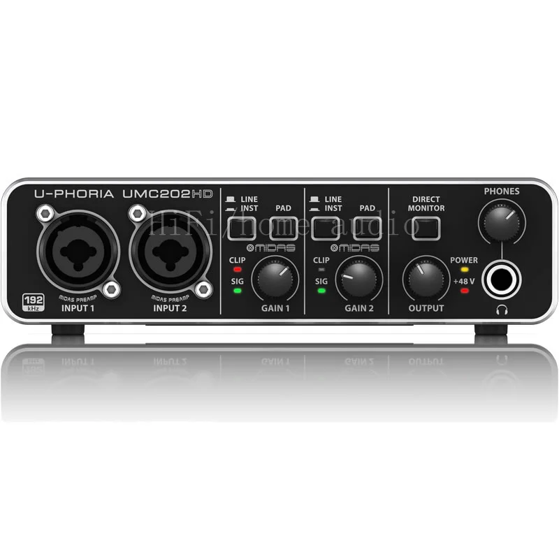 BEHRINGER UMC202HD 2Channel USB 2.0 Audio Interface ，External Sound