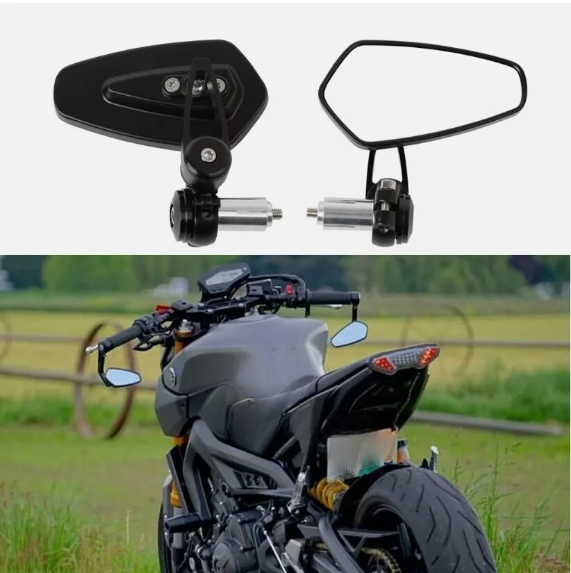 Espejos retrovisores para motocicleta, espejos para manillar de motocicleta, de 7/8 pulgadas, para Yamaha MT07 MT125 900 Tracer