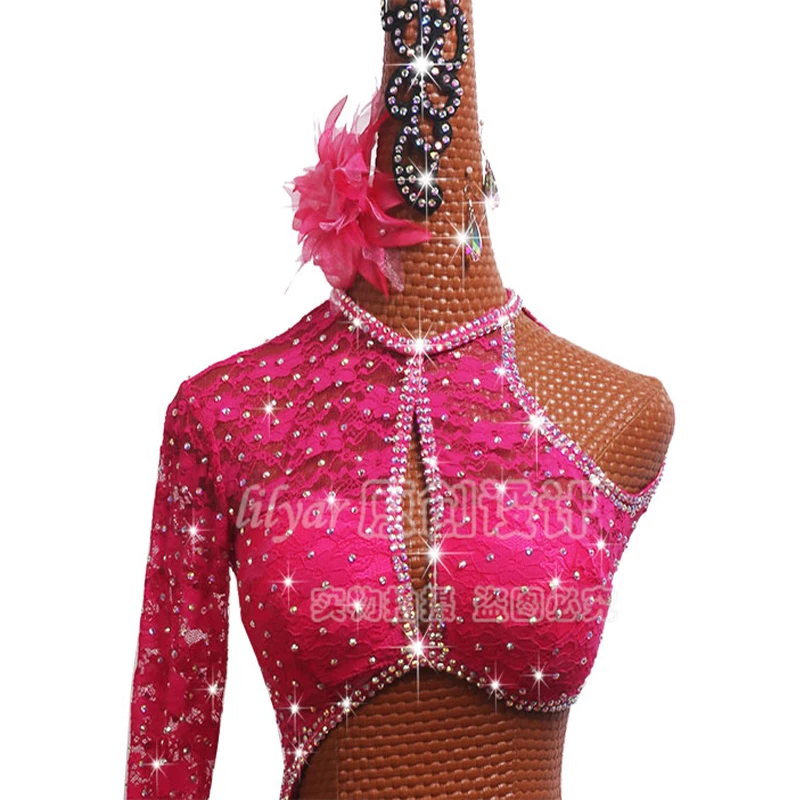 LIUHUO Modernes Lyrical Dance Kostüm Pole Dancing Kleid für Mädchen