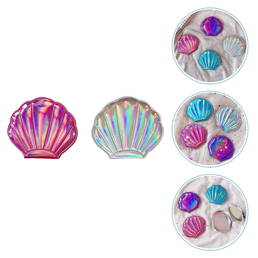 

2pcs Shell Shape Foldable Compact