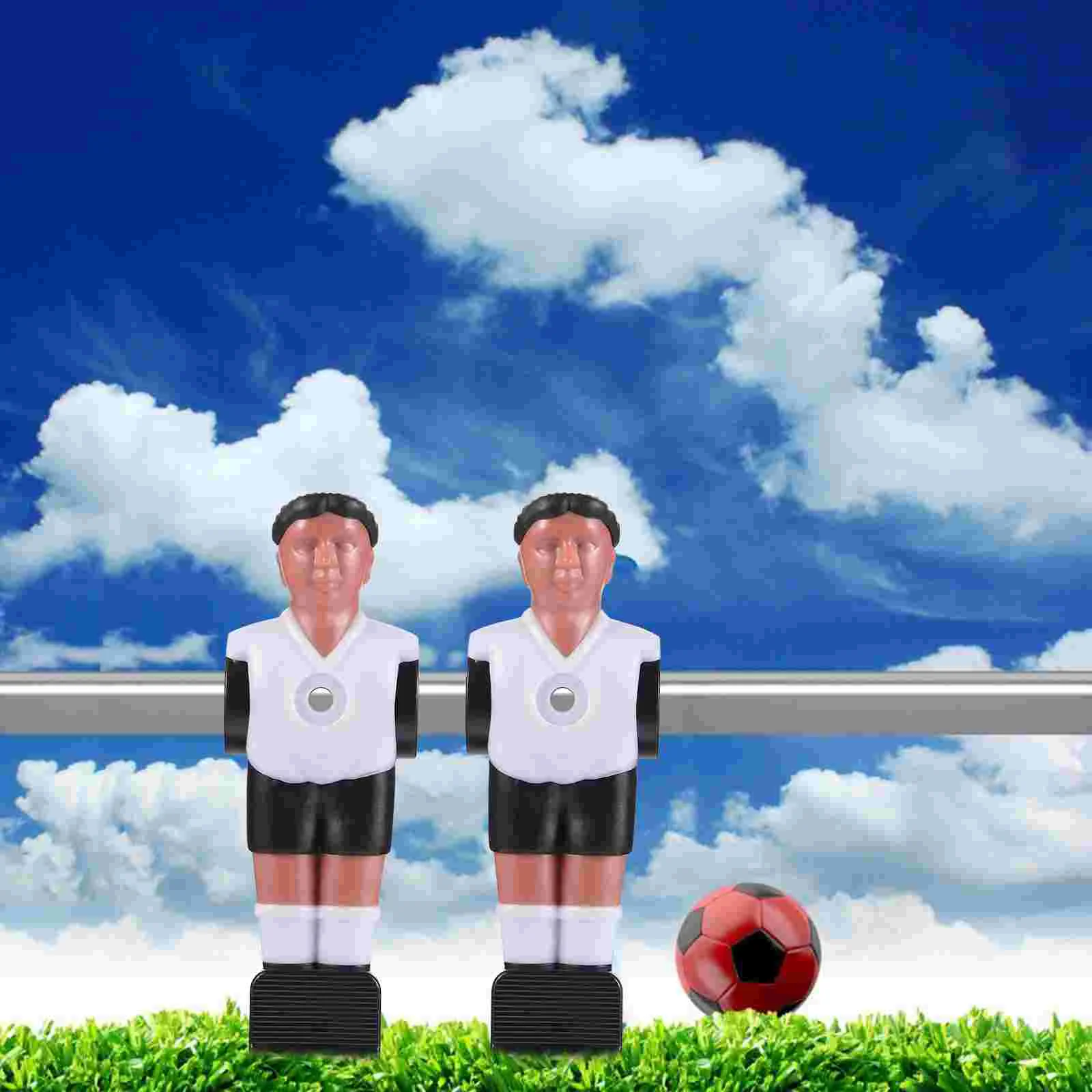 10 Pcs Tabletop Football Player Football Player Soccer Games Mini Humanoid Plastic Doll Table Machine Accessory
