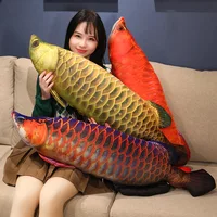30-100cm Simulation Funny Fish Plush Toys Stuffed Soft Animal Carp Plush Pillow Creative Sleep Cushion for Kids Girls Xmas Gift 6