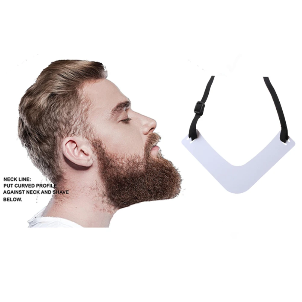 

Neck Shape Trim Ruler Men Beard Shaping Template Neck Shape Nape And Beard Style Ruler Chin Beard Trimming Board