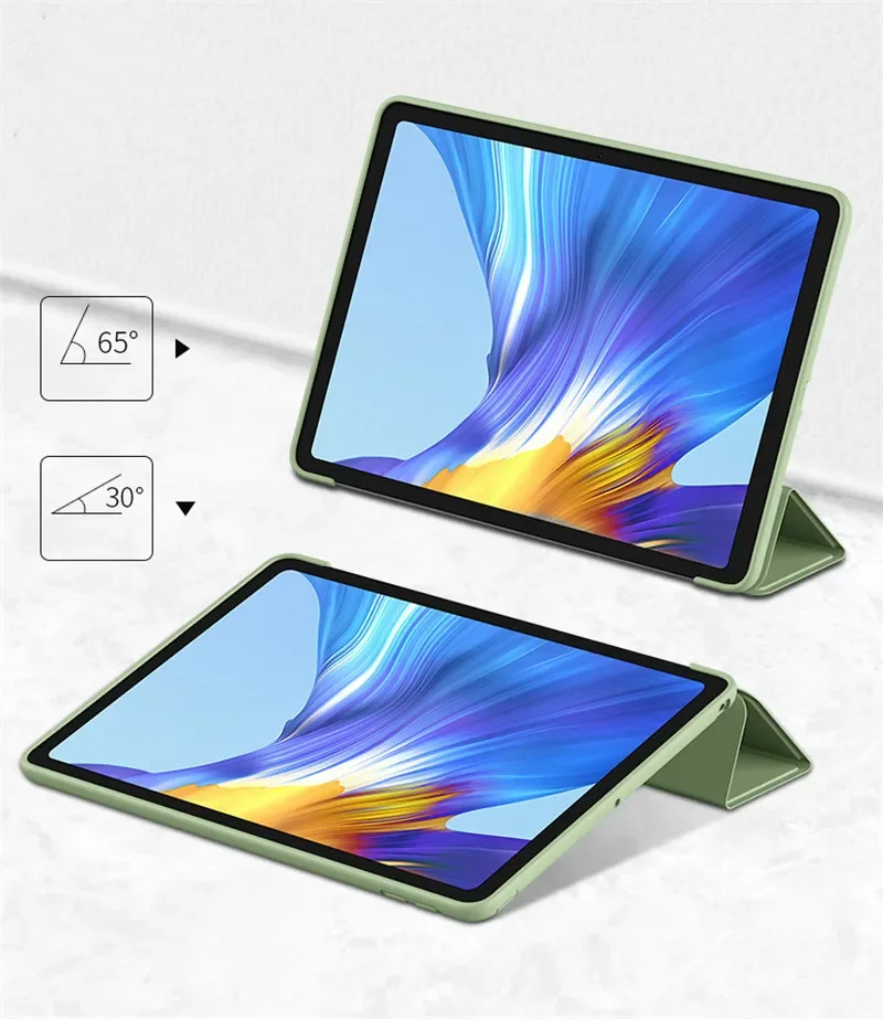 Premium Anti-Scratch Soft TPU Protective Flip Tablet Case, 12.3