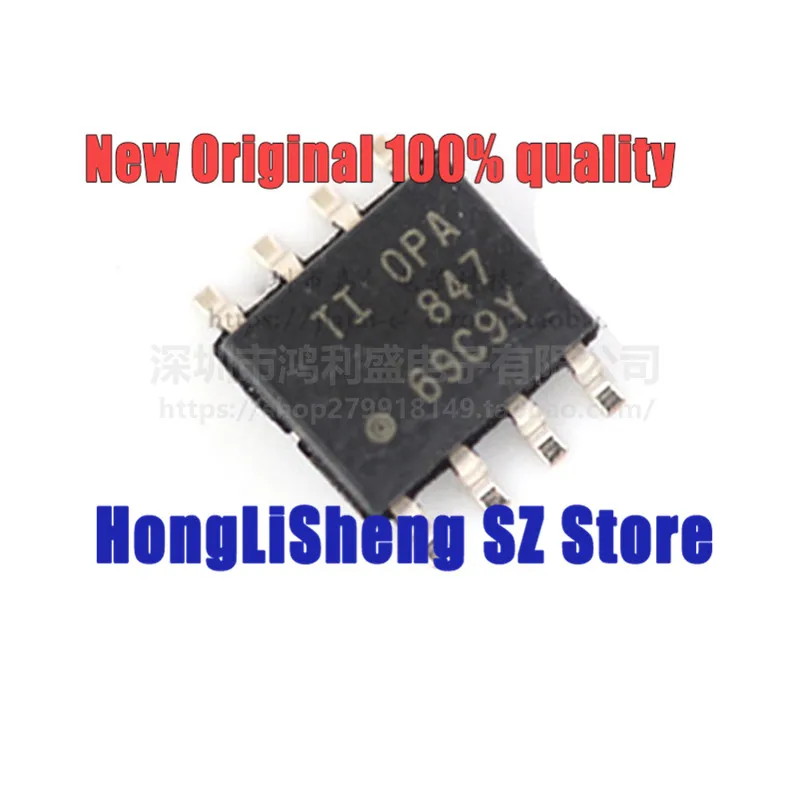 

5pcs/lot OPA847IDR OPA847ID OPA847 OPA847I SOP8 Chipset 100% New&Original In Stock