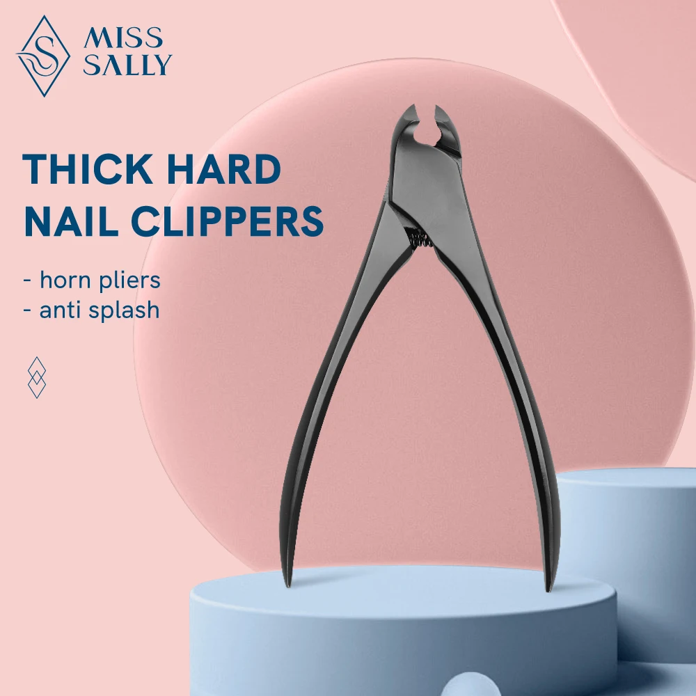 Miss Sally Nail Clipper Stainless Steel Ingrown Nail Nipper Cutter Pedicure Manicure Scissor for Paronychia Hard Thick Tool
