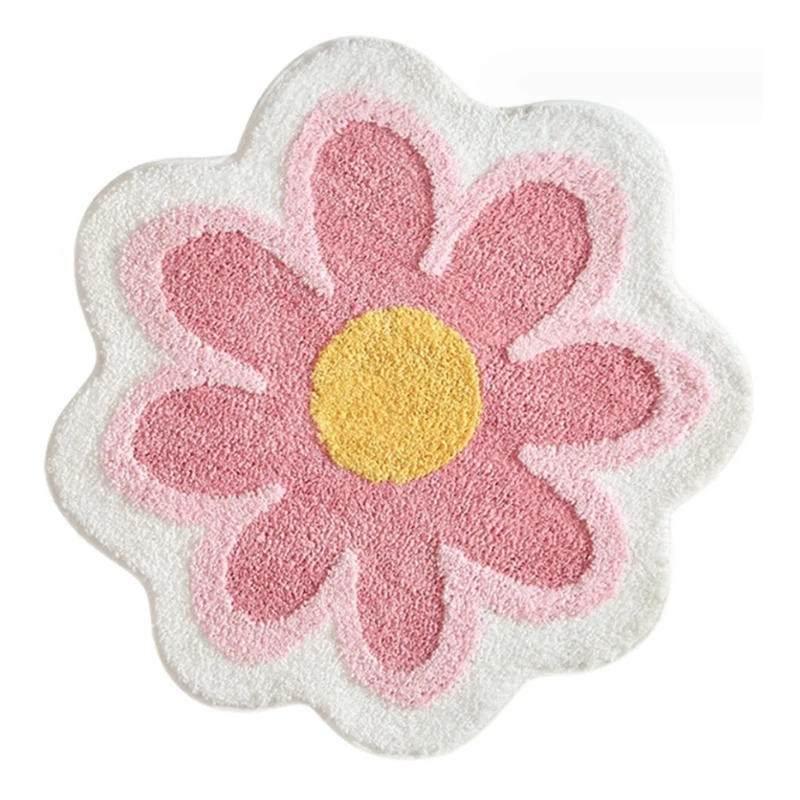 

Цветочные коврики для ванной, роскошные Супермягкие коврики для ванной, для пола, душа, 2,6 фута