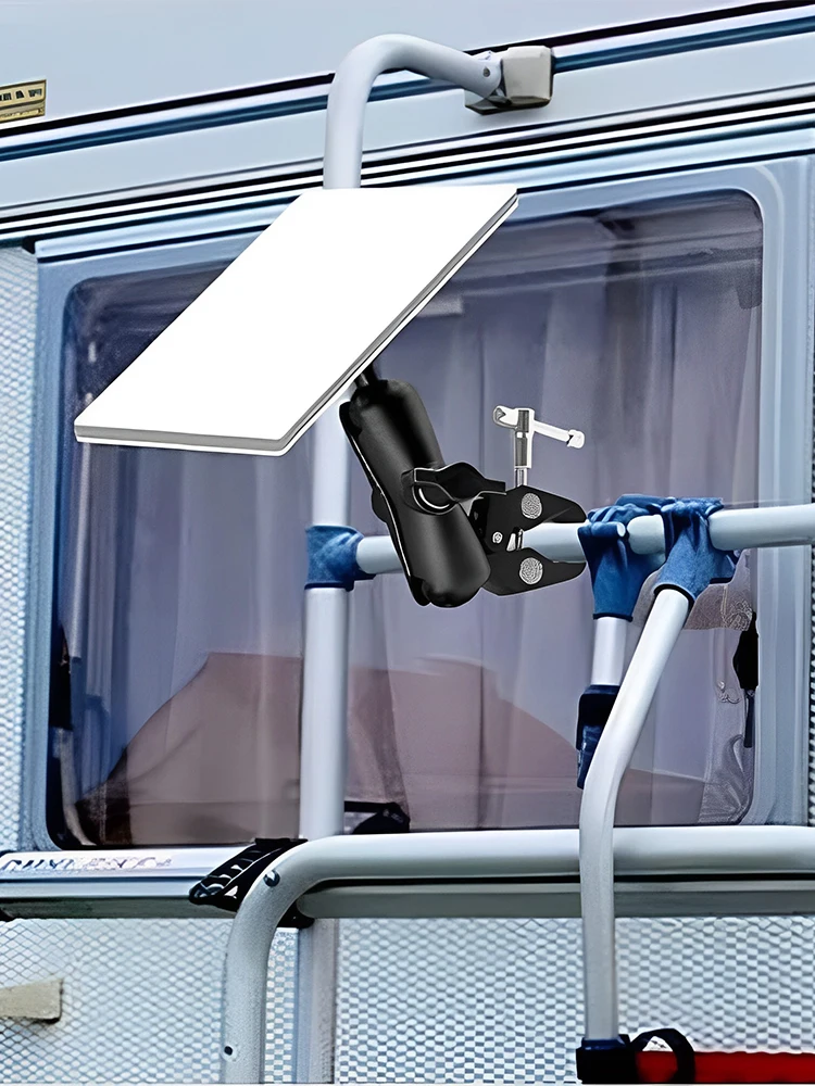 For Starlink Mini Clamp Bracket Kit Adjustable Pole Mount RV Mount for RV/Yacht/Camper/Guardrails