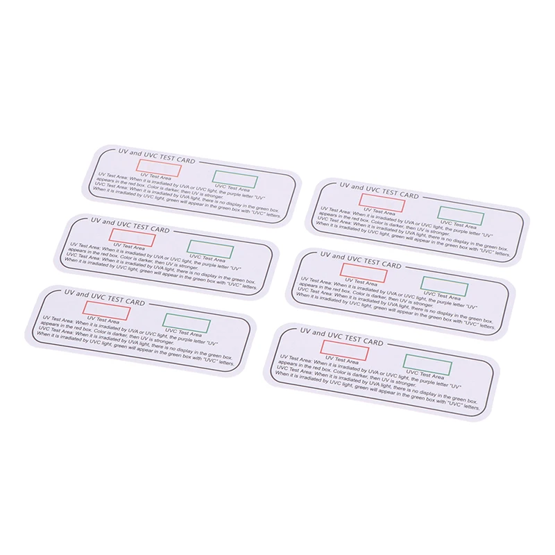 Light test cards 10pcs UVA UVC test cards light wavelength indicator