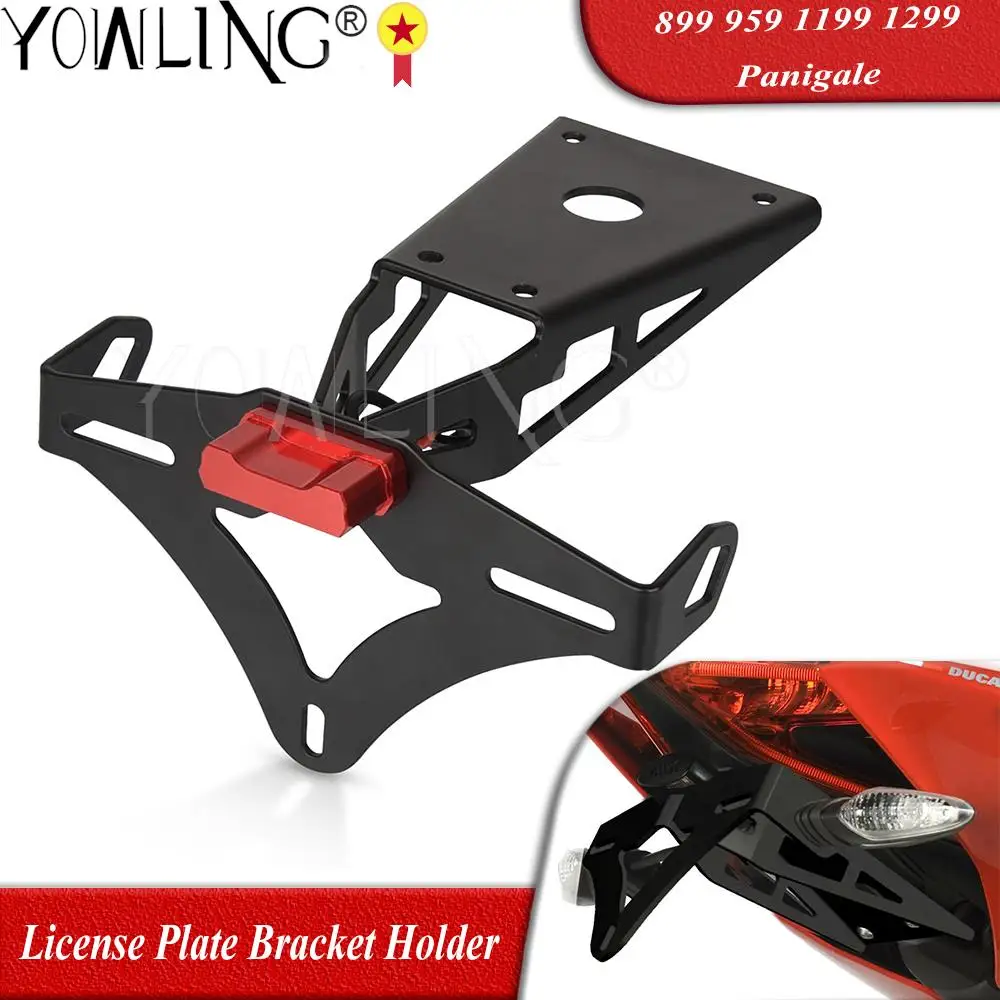 Staffa Di Montaggio Portatarga Posteriore Per Parafango Posteriore Per Moto Con Luce Per Ducati Panigale 899 959 1199 1299 Panigale