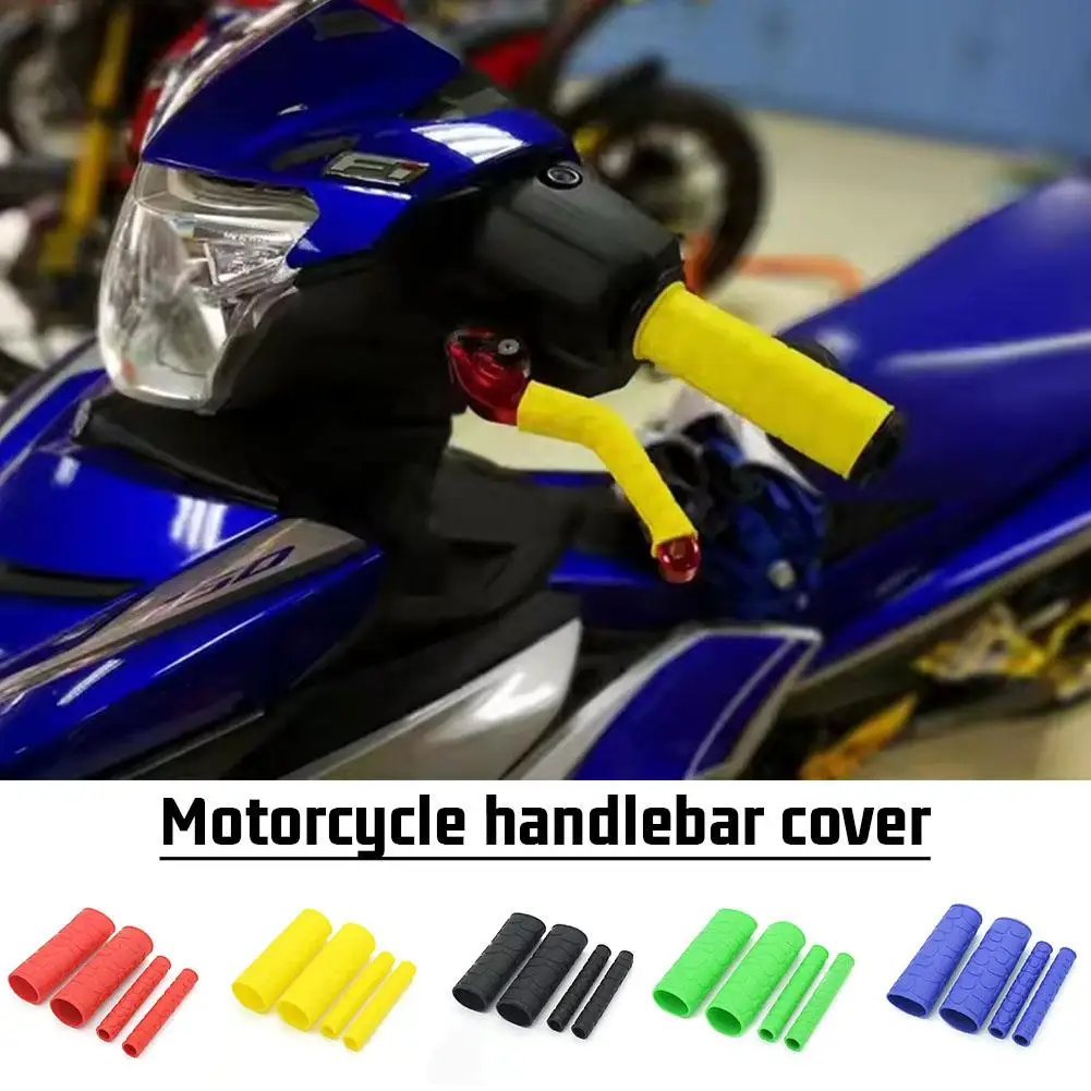 Soft Rubber Motorcycle Handlebar Grip Cover Protector