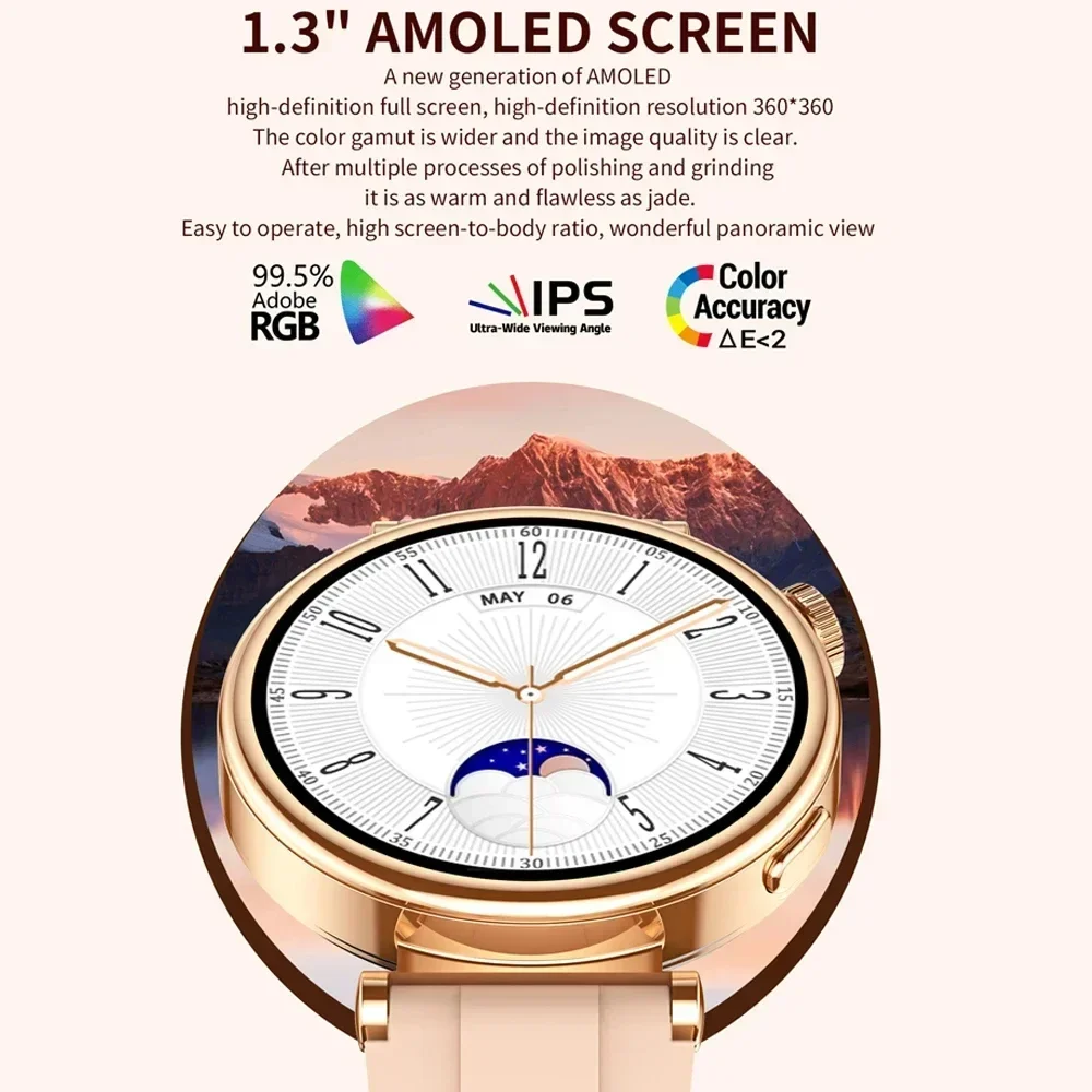 Фото Смарт-часы женские, сенсорный экран, Bluetooth, IP68 №2