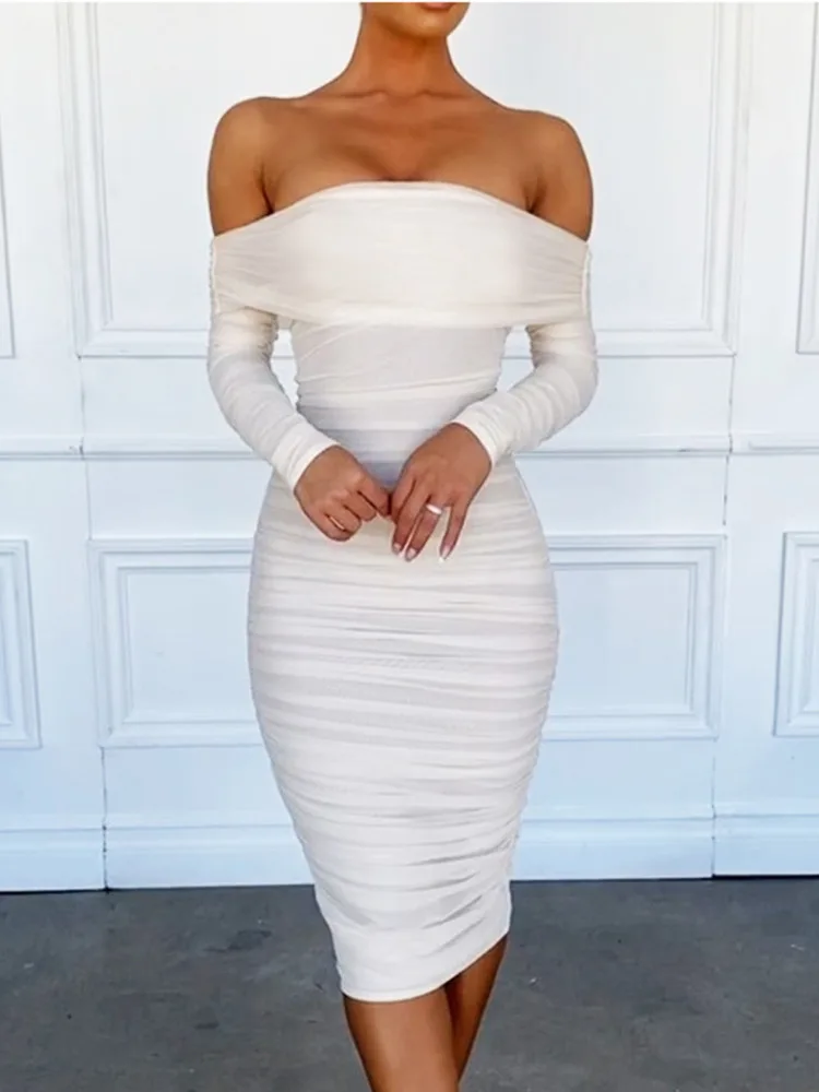 Women Bandage Bodycon Dress V-Neck Back Zipper Long Sleeve Sexy Dress Black Lace Party Dresses Plus Size Vestidos