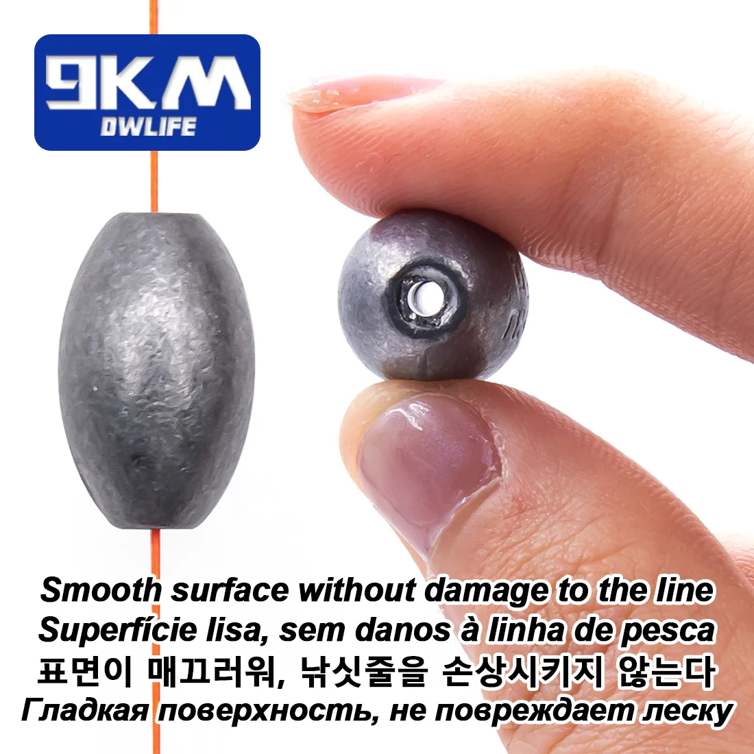 9KM Lead Fishing Weights Sinkers for Fishing Olive Shape Egg Sinkers R –  9km-dwlife