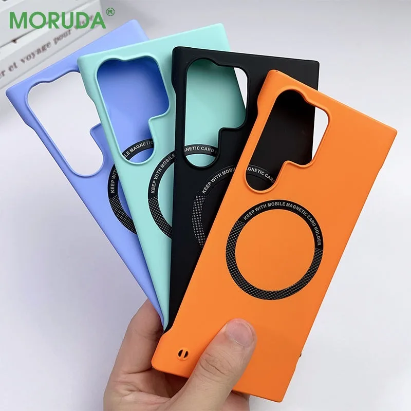 Fashion Frameless Magnetic Slim Case with Magsafe Wireless Charging – PC Hard Cover