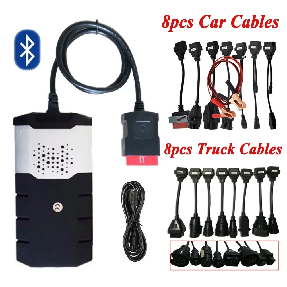 Scanner Diagnostic Auto Bluetooth VCI Keygen Pro 2021.11 - Outil Multifonction Pour Voitures Et Camions, Compatible Windows 7/10