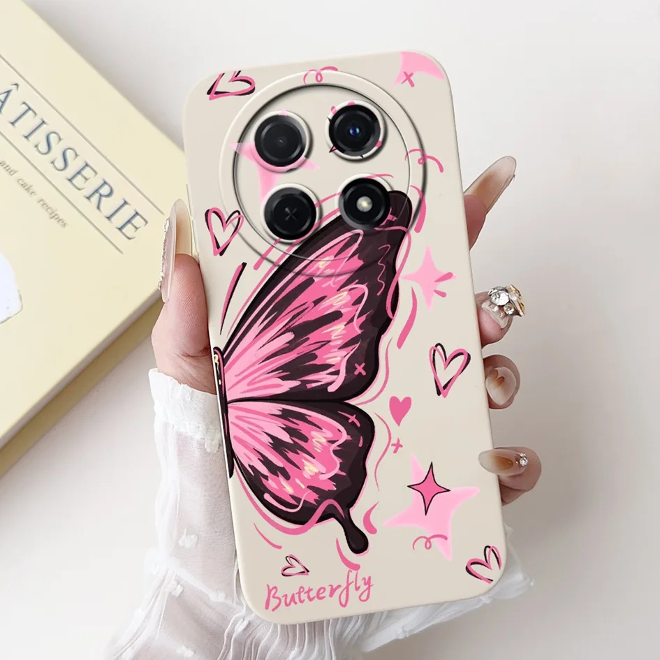 Cute Cartoon Butterfly Sunset Soft Silicone Matte Phone Cover