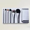 BB Series Silver 6pcs Makeup Brushes Set Foundation Loose Powder Concealer Eyeshadow Brush Cosmaetic Tools For Beauty 5