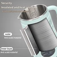 Machine à lait de soja 8-en-1, mixeur programmable avec écran numérique, 12 lames en acier inoxydable, nettoyage automatique, fonction maintien au chaud 8h 4