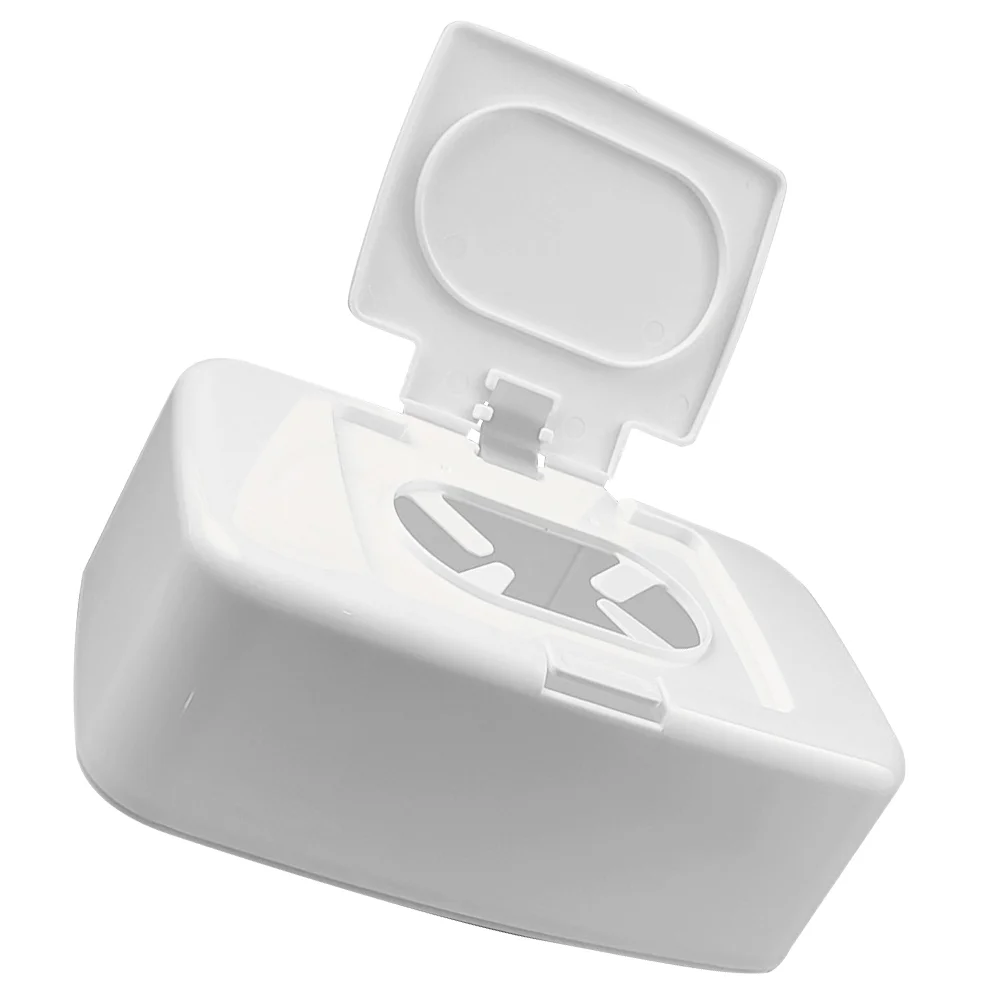 

Wipes Plastic Box with Lid Household Wipes Case Refillable Napkin Storage Box Portable Wipes Box Supply for Car Home Office