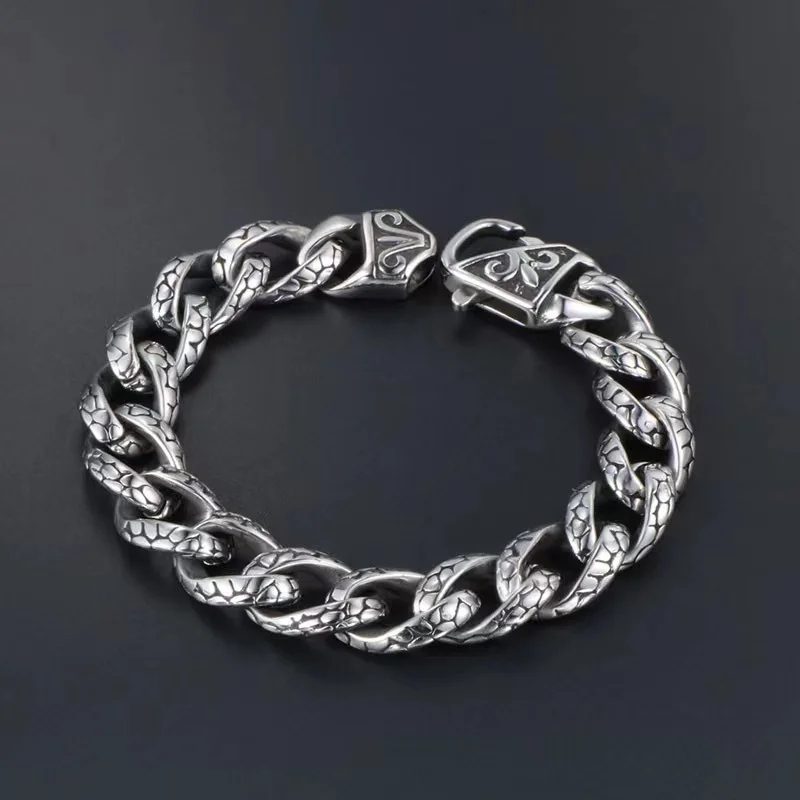 Le Han Jewelry Silver Leopard Print  Link  Men Bracelet