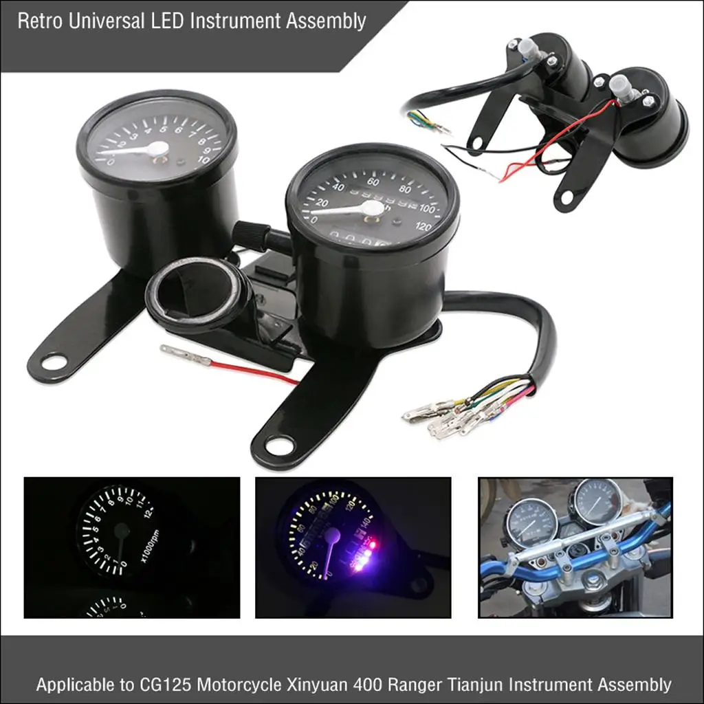 LCD 디지털 속도계 주행 거리계, CG125 스쿠터용, 12000rpm