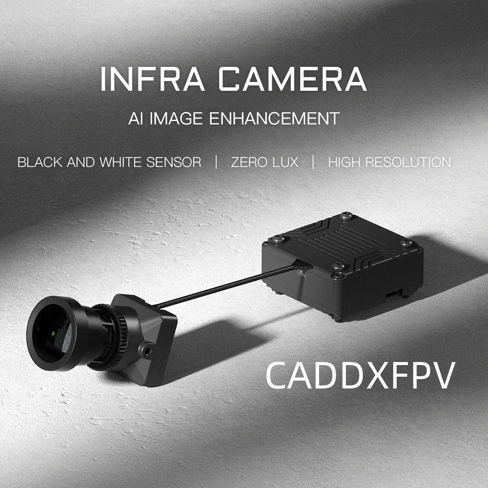 Original CADDXFPV Infra Camera for DIY FPV Drone AI Image Enhancement Black and White Sensor 16 : 9 4 : 3 Free Switching CADDX