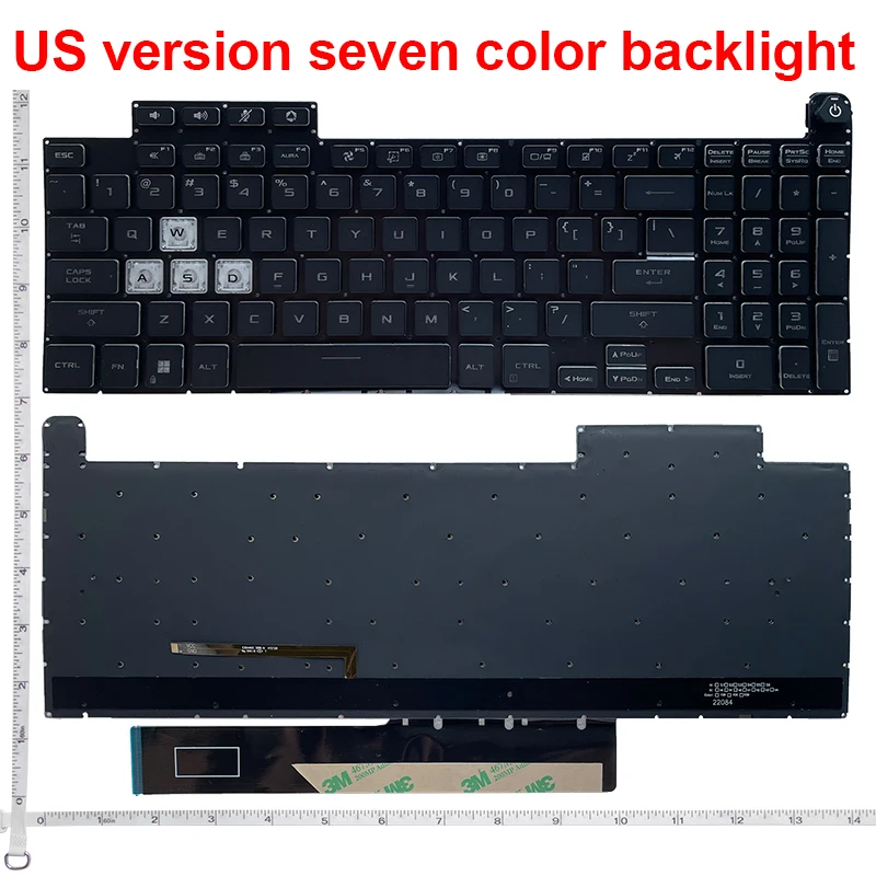 US ノートパソコンのキーボード ASUS TUF ゲーム FX507 FX607 FA507 